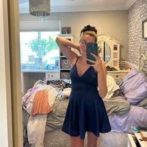 Women’s Windsor Navy Blue Lace Dress!